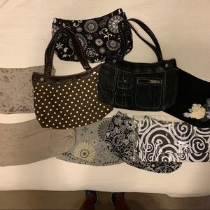 THIRTY-ONE Suit Skirt Purse2 base purses 9 covers